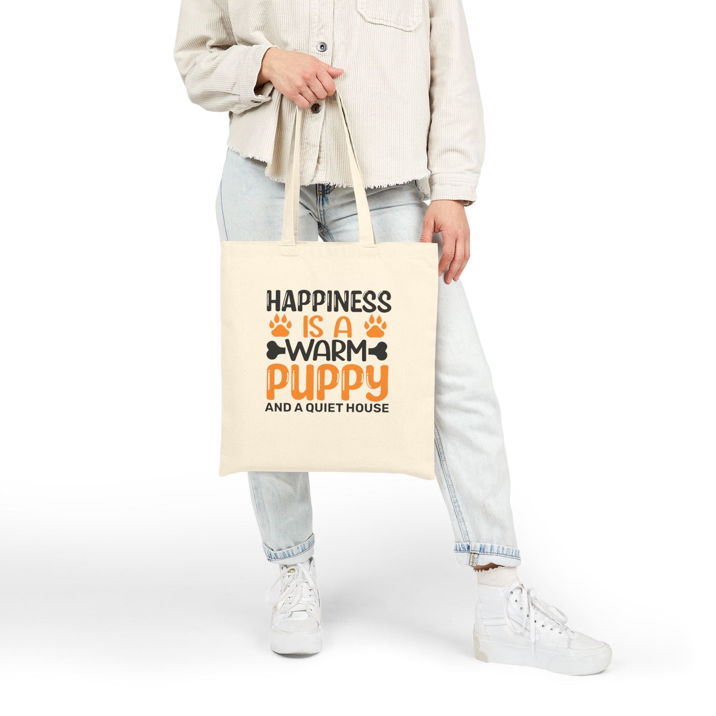 Warm Puppy Tote Bag
