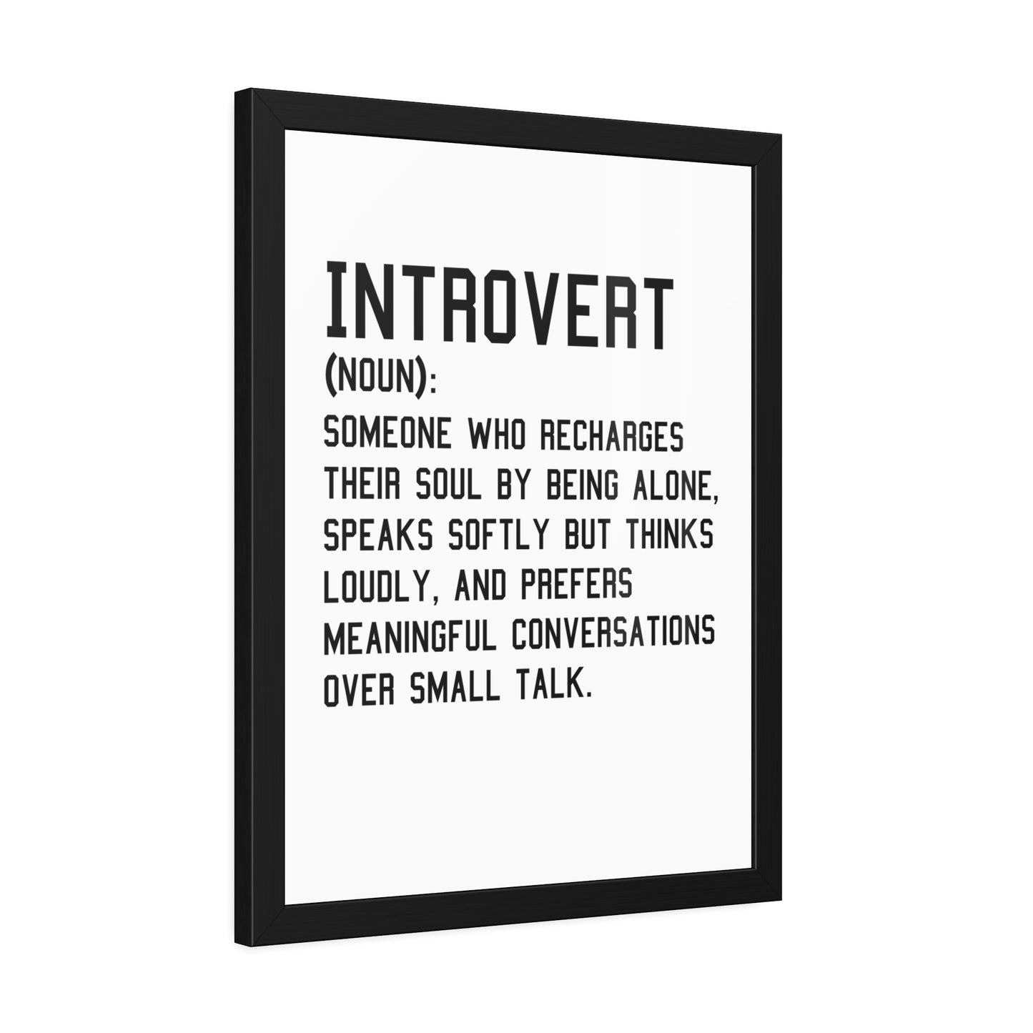 Cozy Home Introvert Framed Print Decor