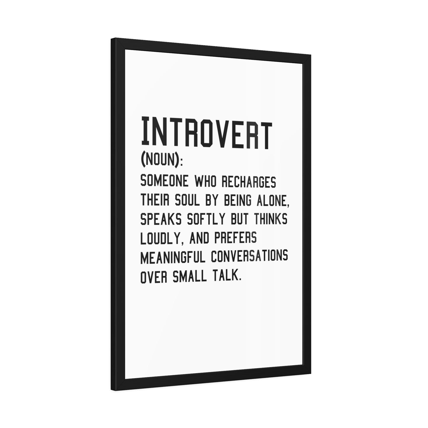 Cozy Home Introvert Framed Print Decor