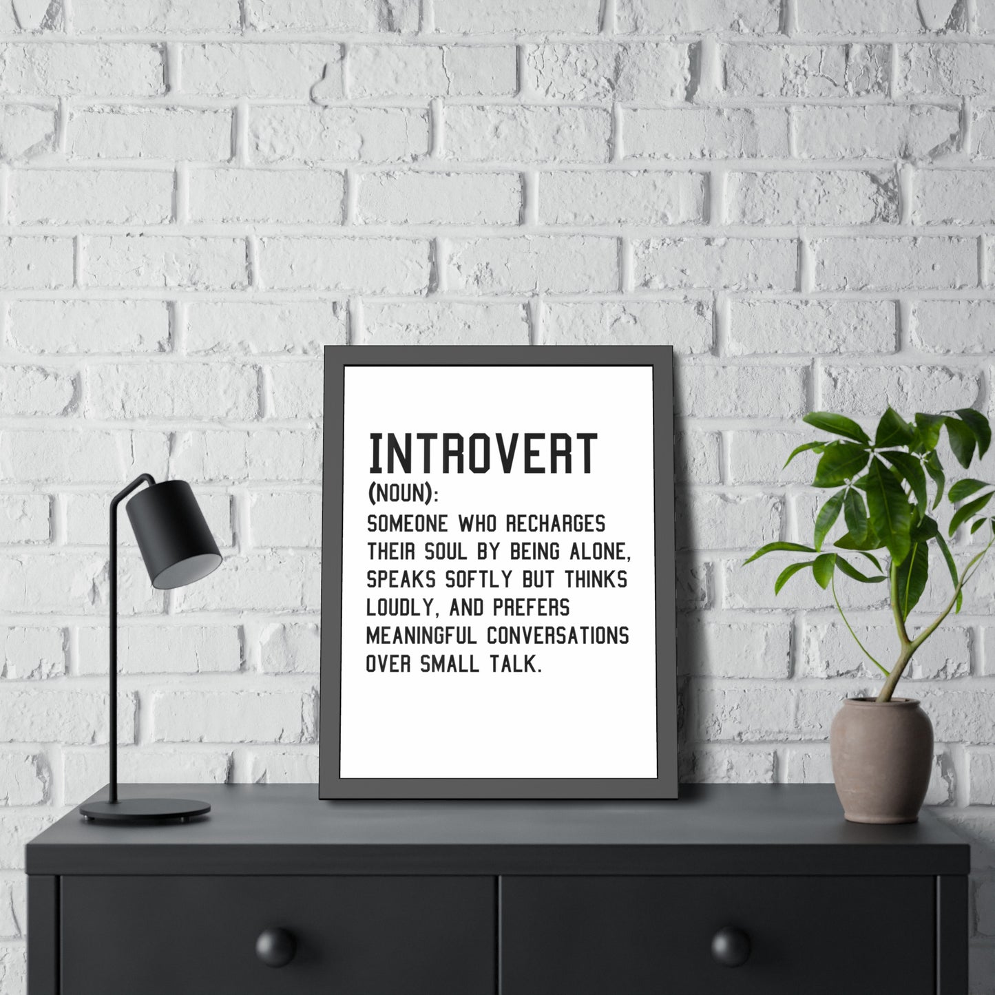 Cozy Home Introvert Framed Print Decor