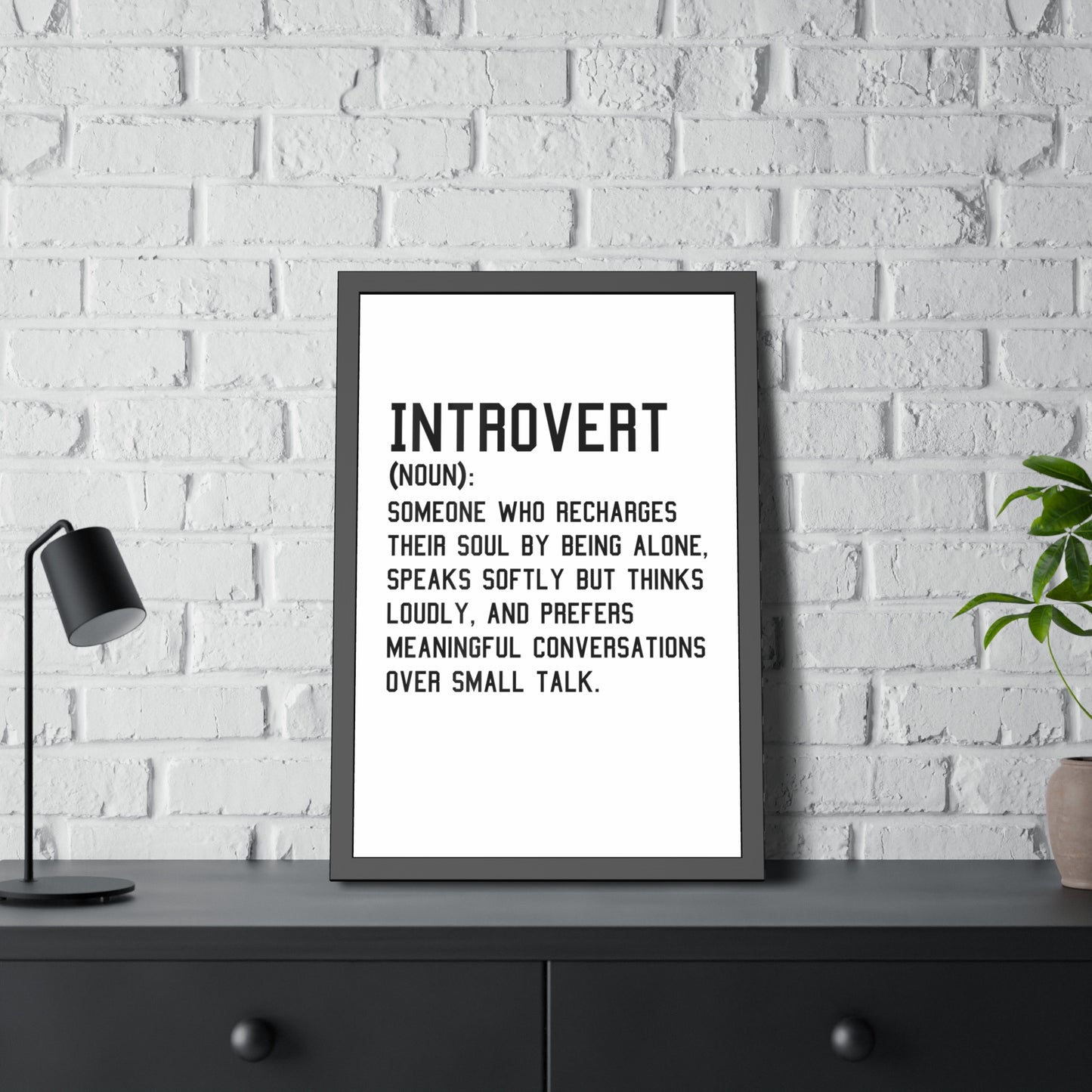 Cozy Home Introvert Framed Print Decor