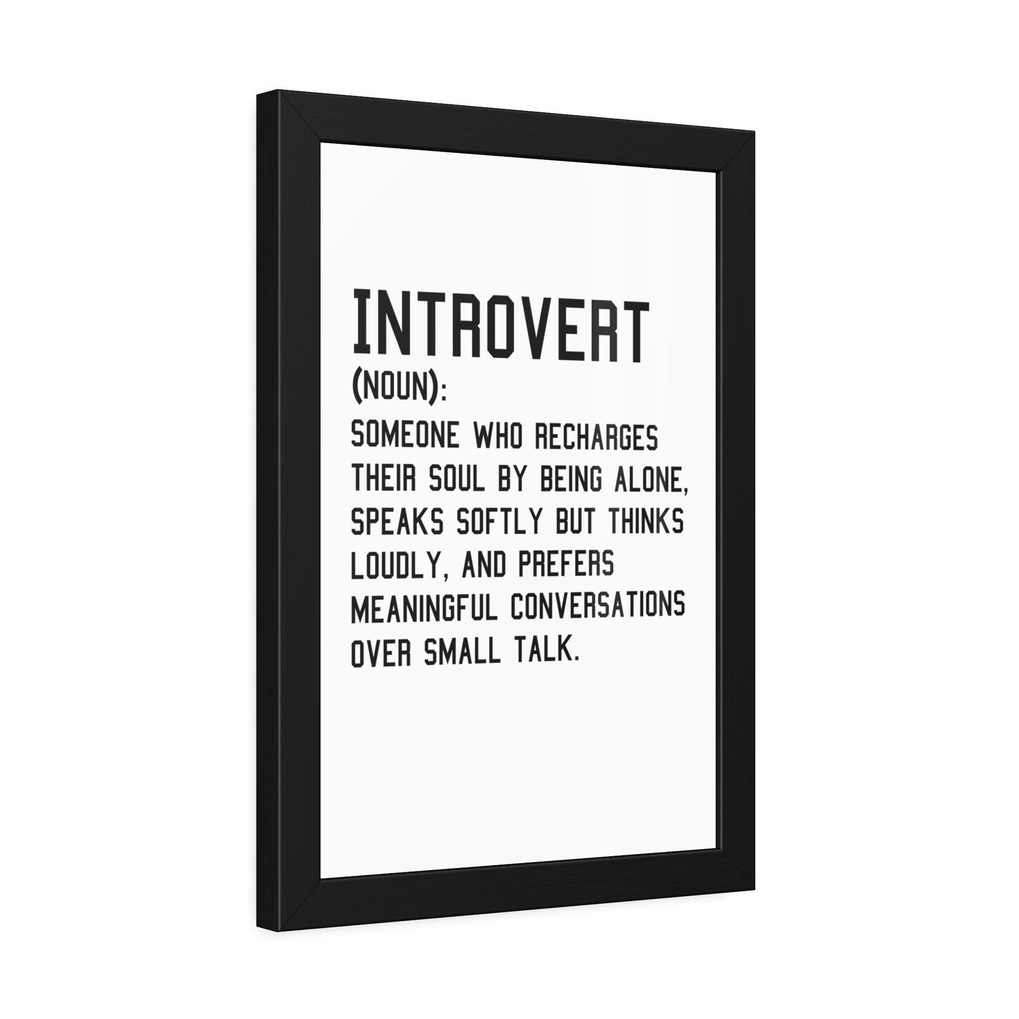 Cozy Home Introvert Framed Print Decor