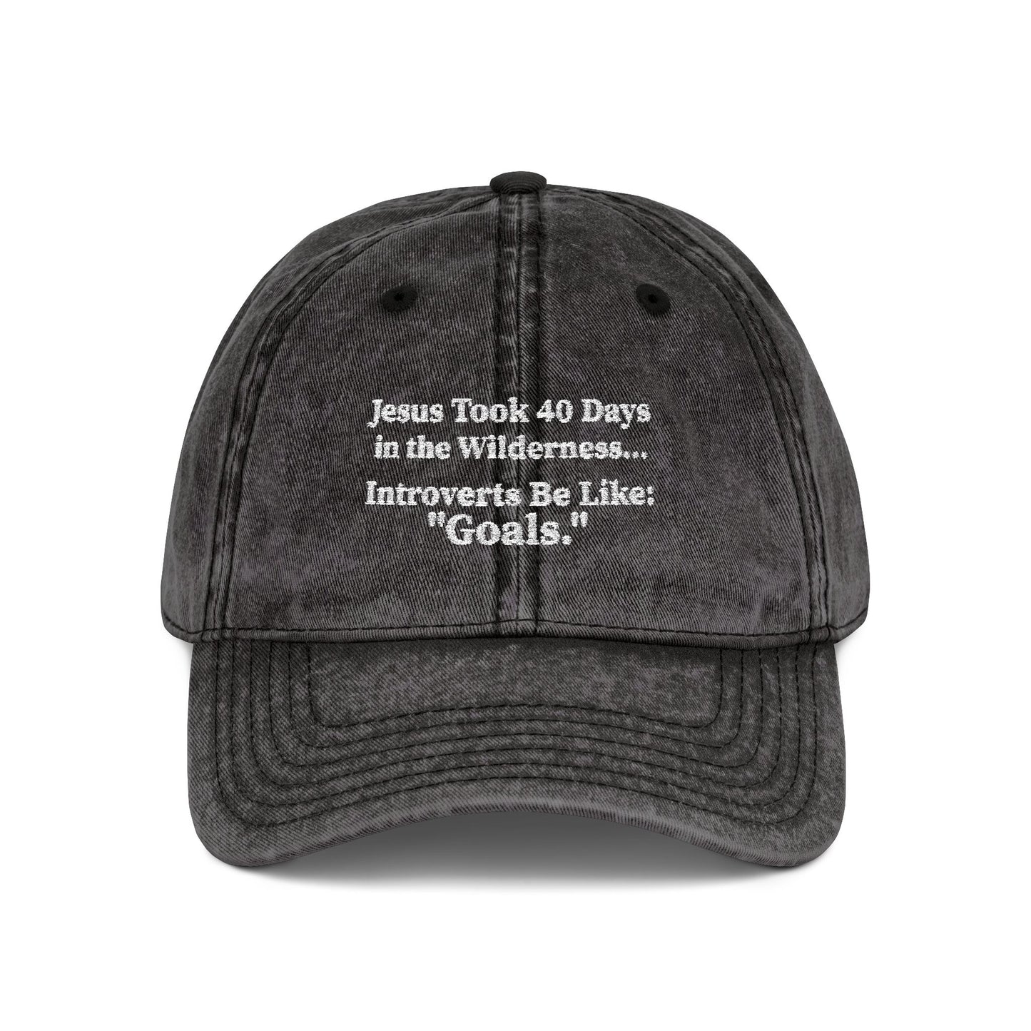 Vintage Jesus Took 40 Days Embroidered Cap