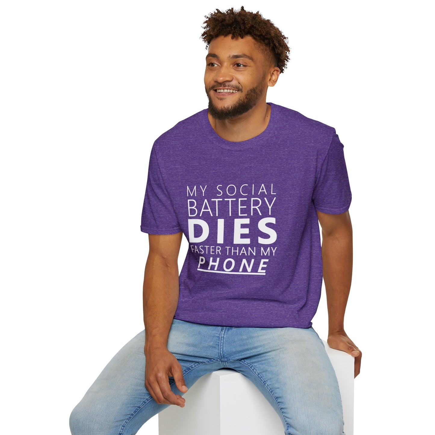 My Social Battery Dies Unisex T-Shirt