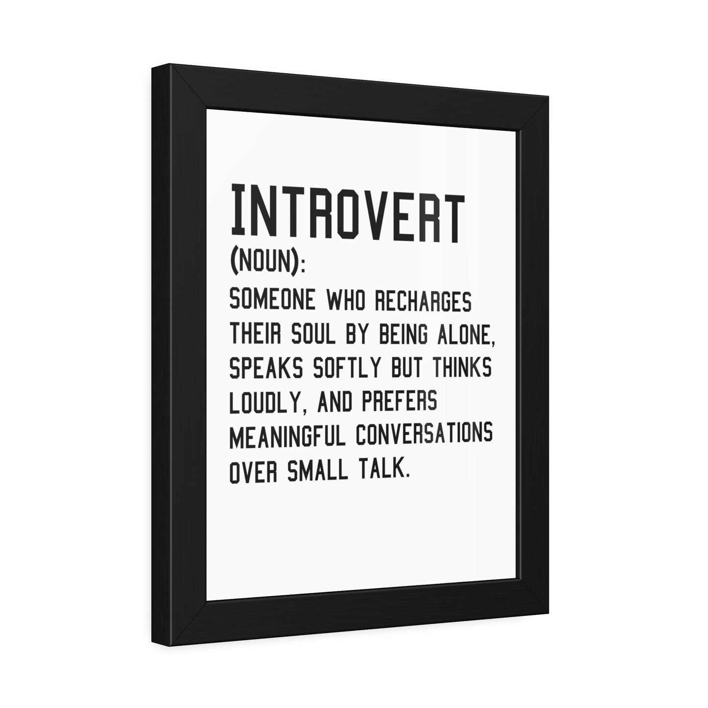 Cozy Home Introvert Framed Print Decor