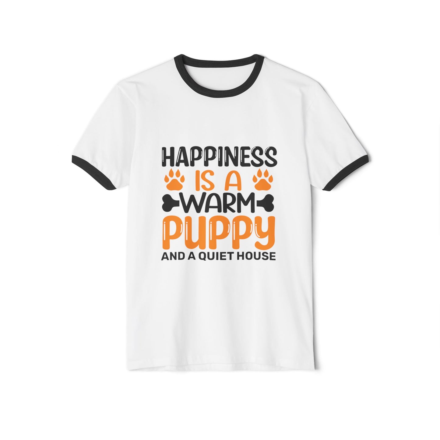 Warm Puppy Cotton Ringer Unisex T-Shirt