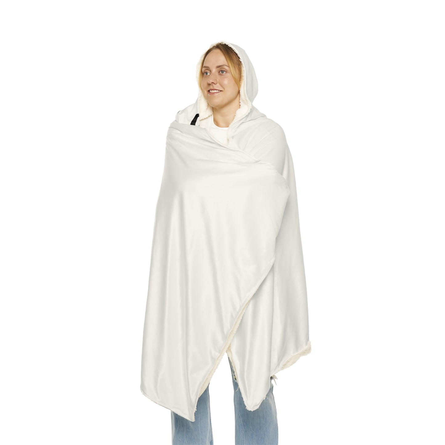 Cozy Group Call Snuggle Blanket, Hooded Throw for Zoom Meetings, Funny Gift for Remote Workers, Comfort in Style, Work from Home Essentials