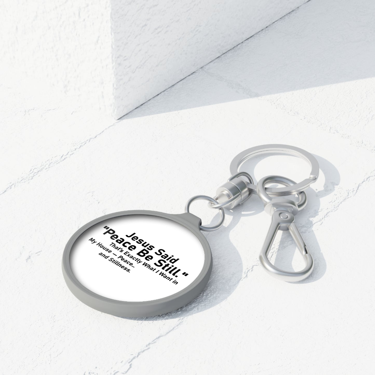 Inspiring Peace be Still Keyring
