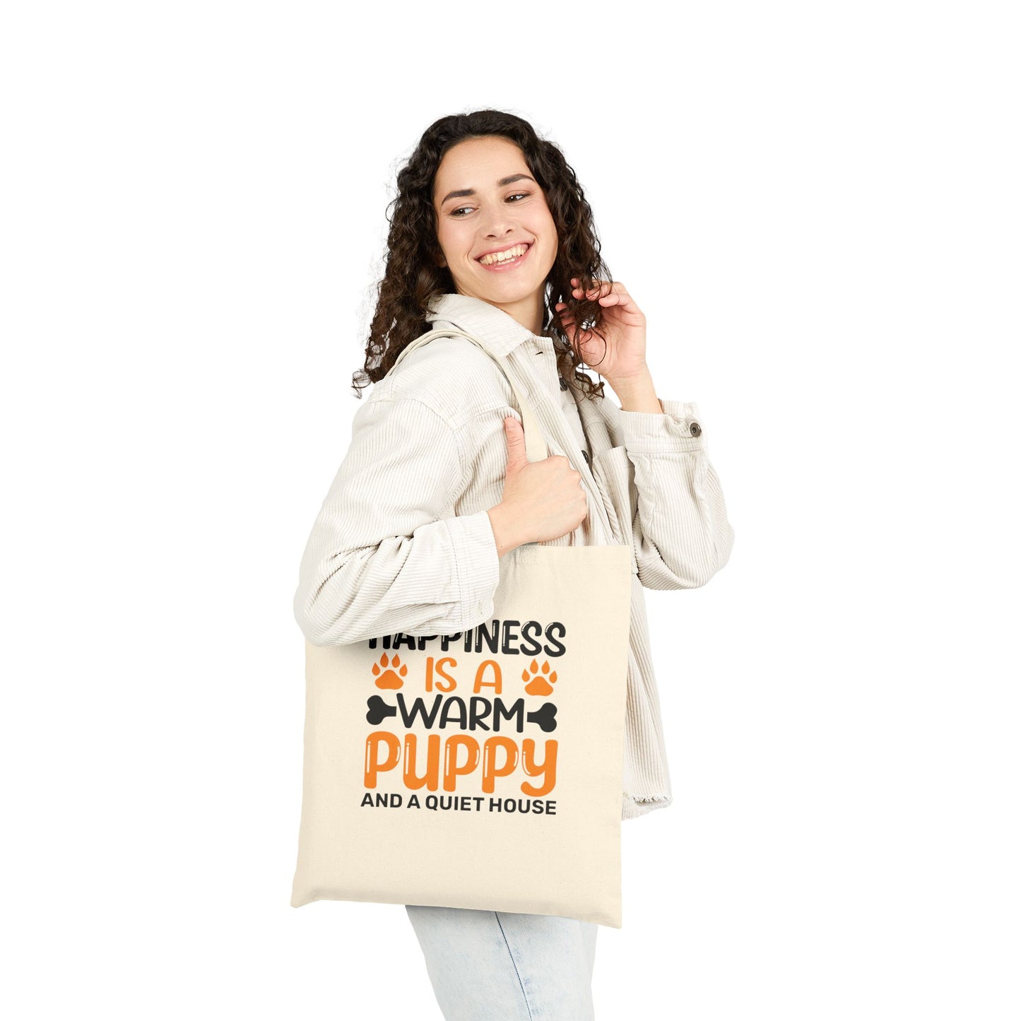 Warm Puppy Tote Bag