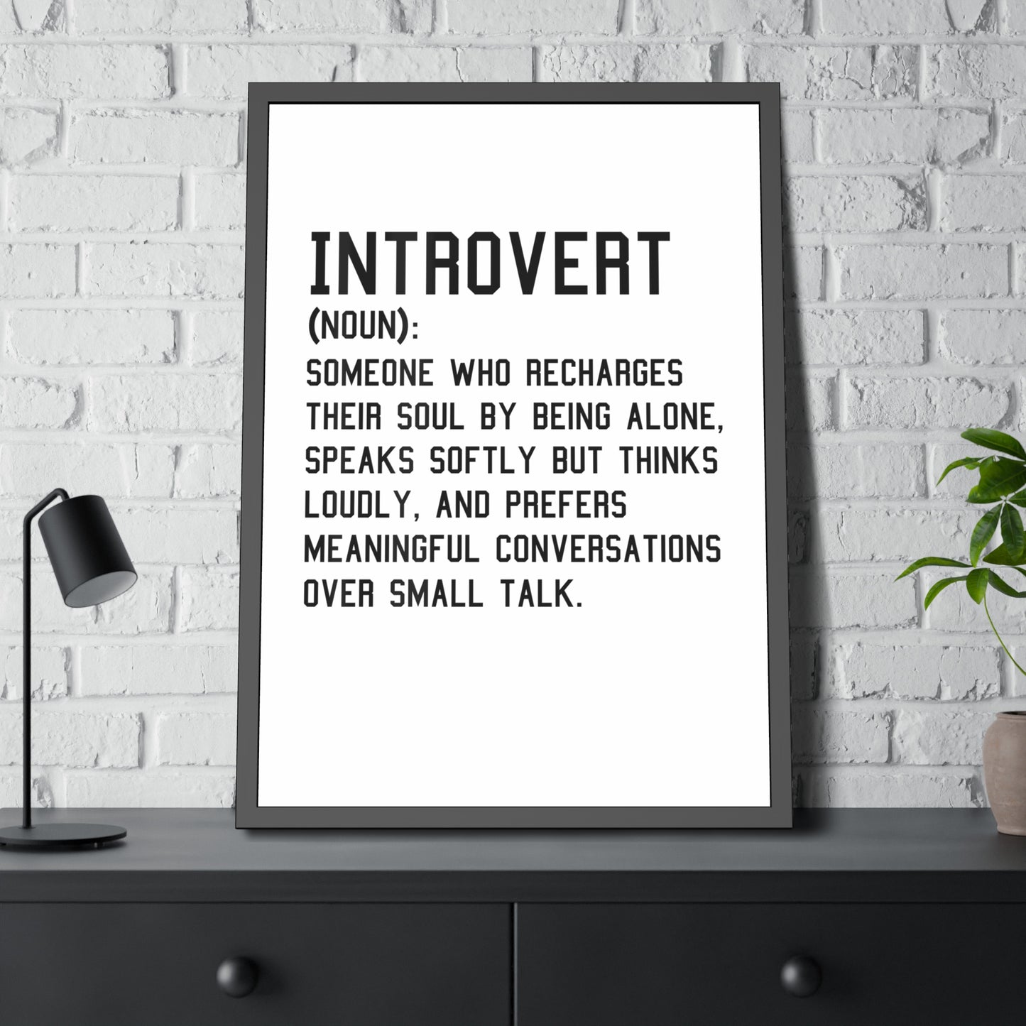 Cozy Home Introvert Framed Print Decor