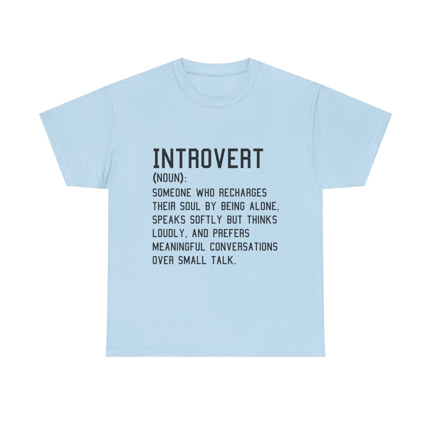 Casual Introvert Noun Definition Tee