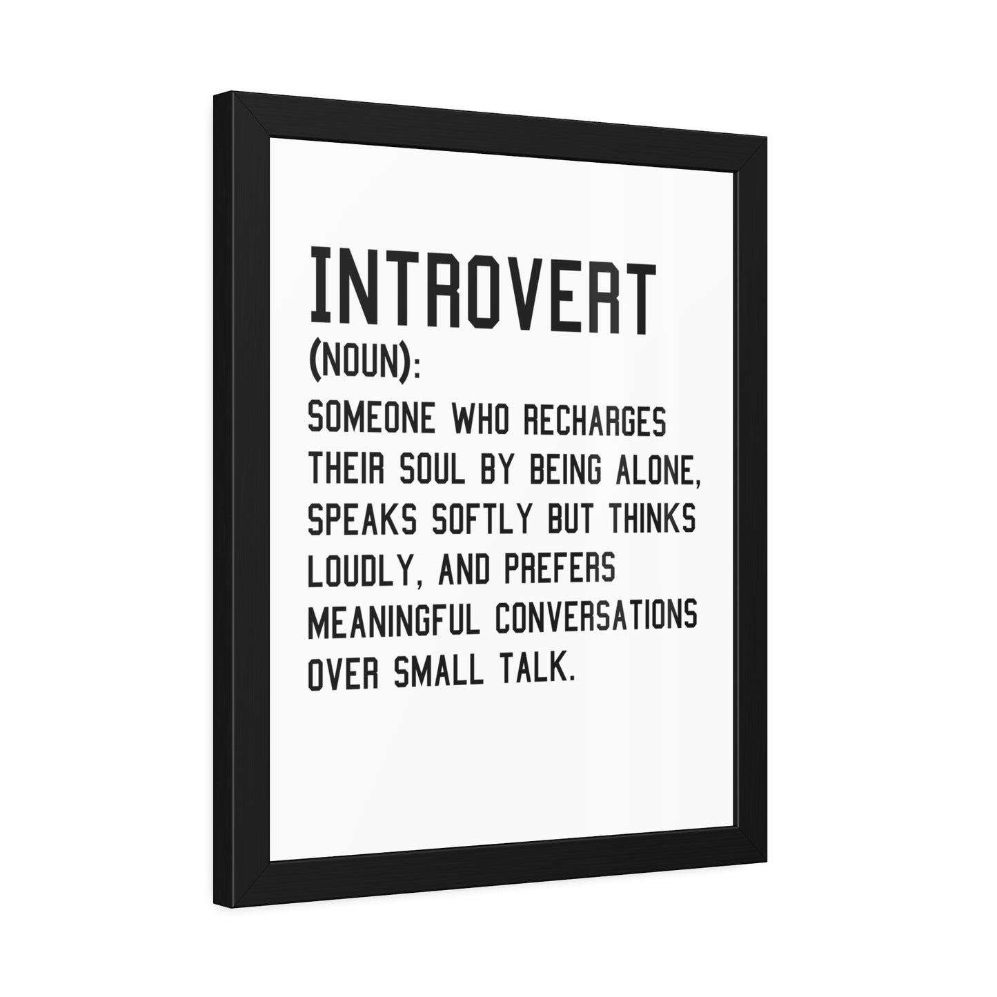 Cozy Home Introvert Framed Print Decor