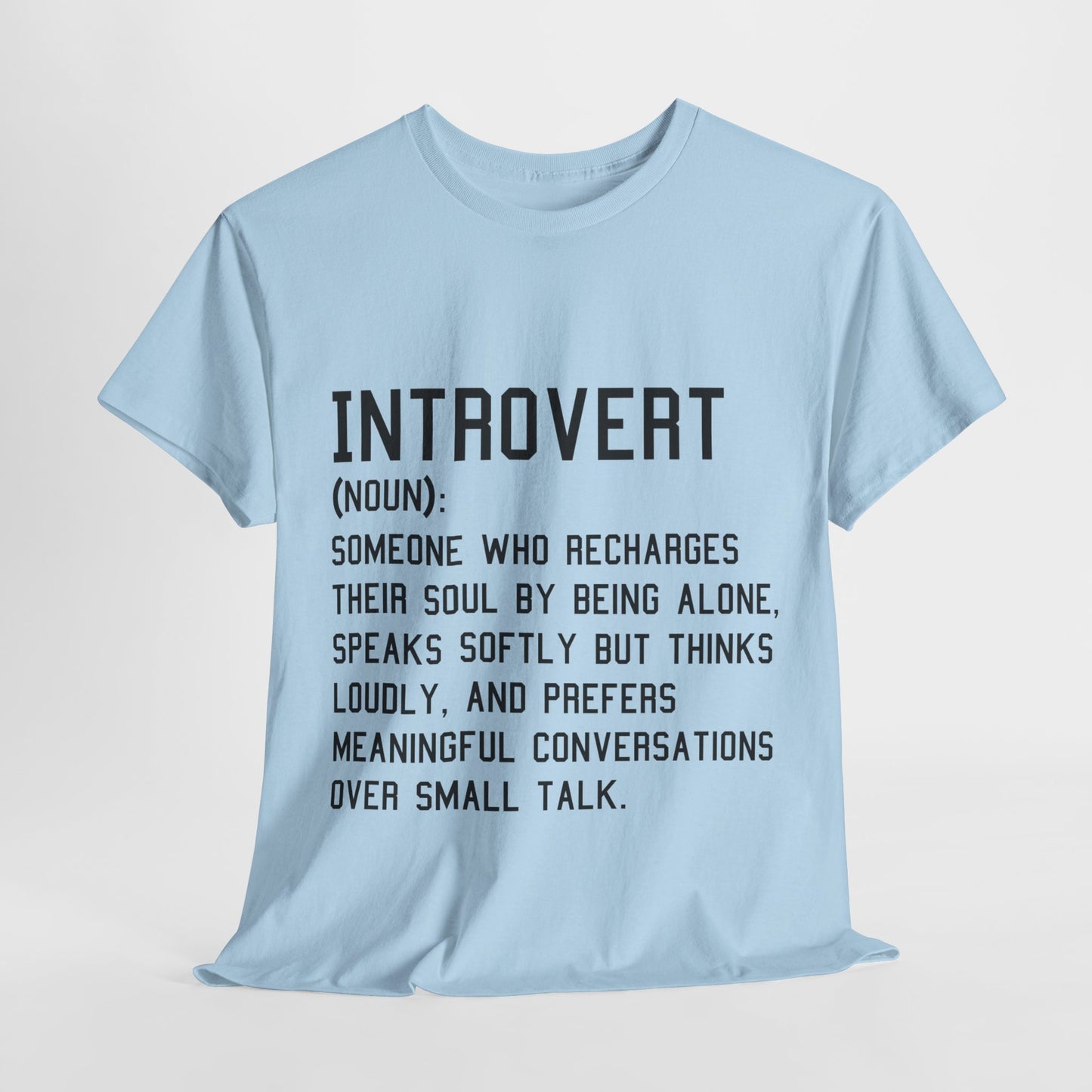 Casual Introvert Noun Definition Tee
