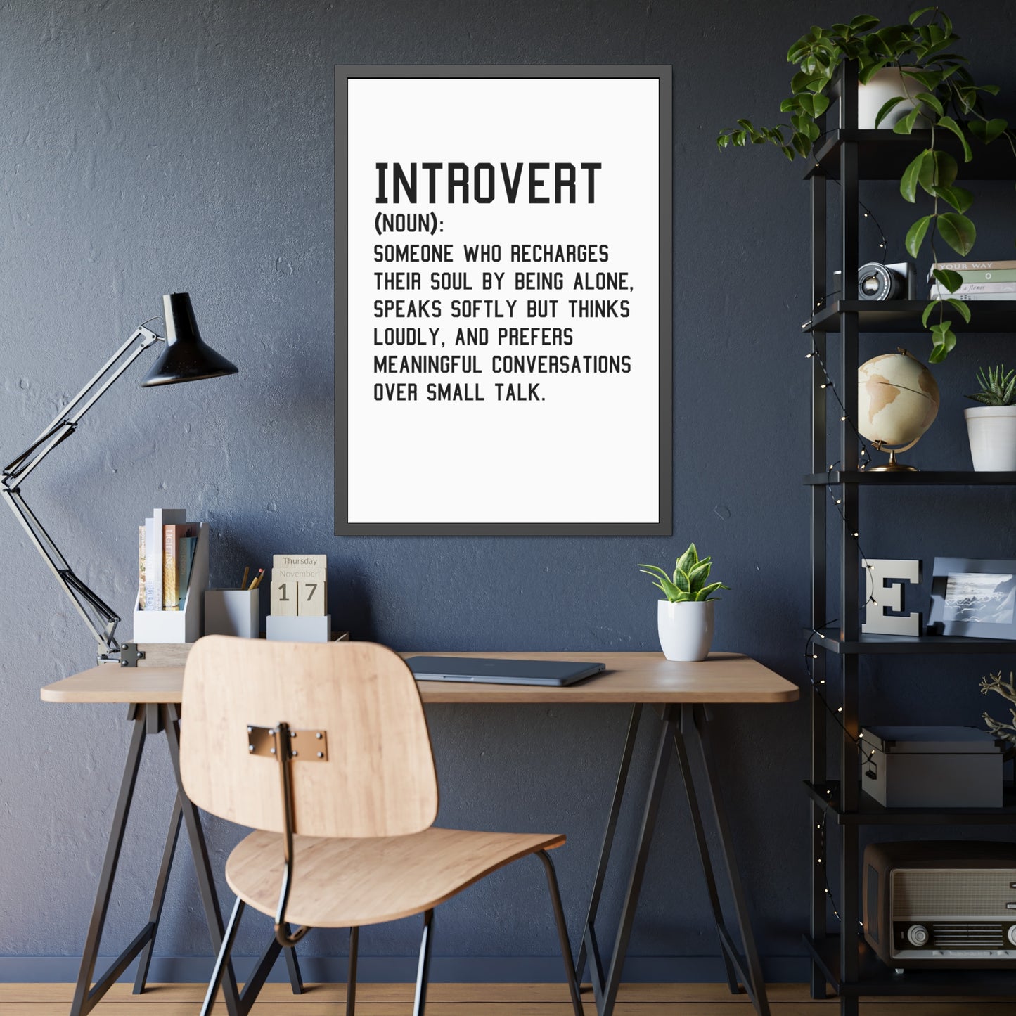 Cozy Home Introvert Framed Print Decor