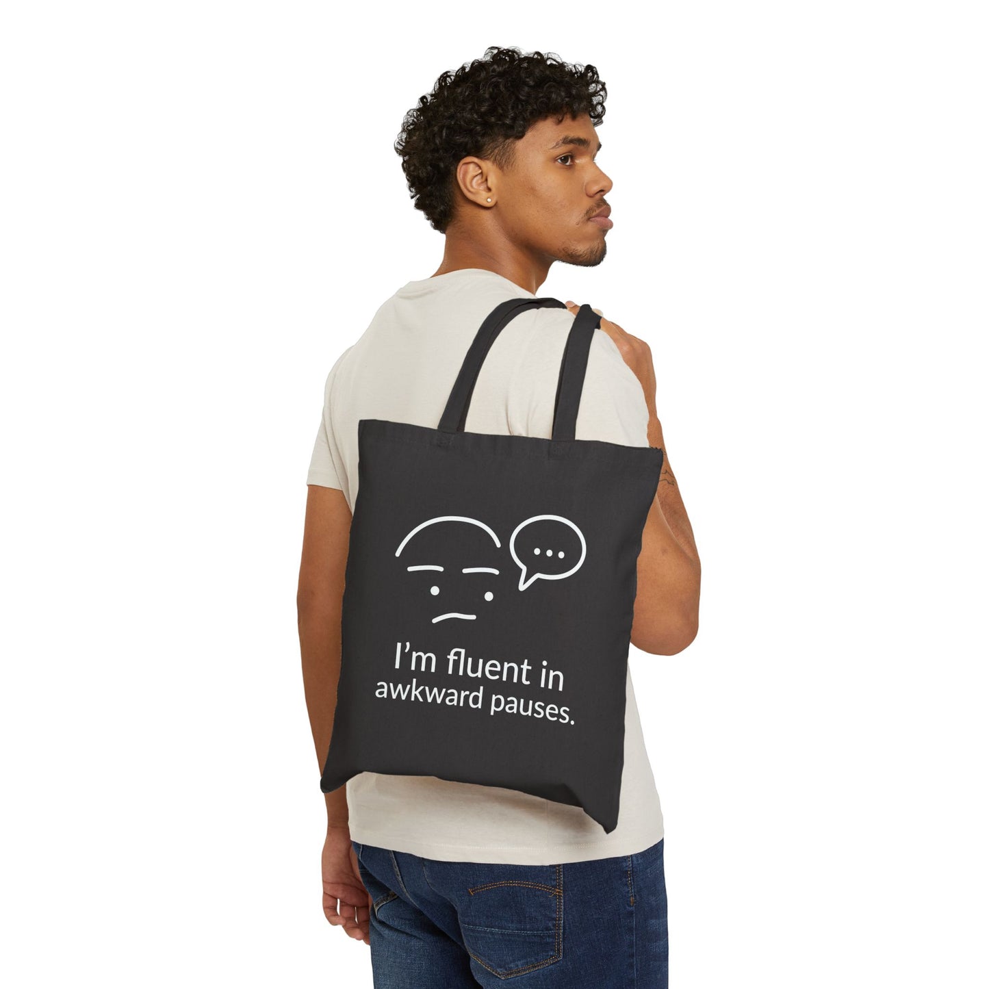 Fluent In Awkward Pauses Tote Bag
