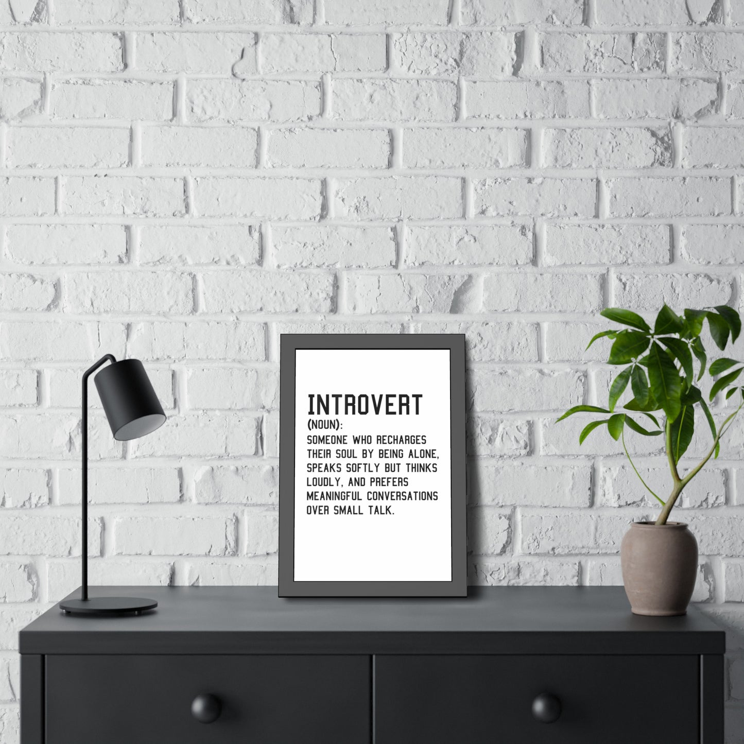 Cozy Home Introvert Framed Print Decor