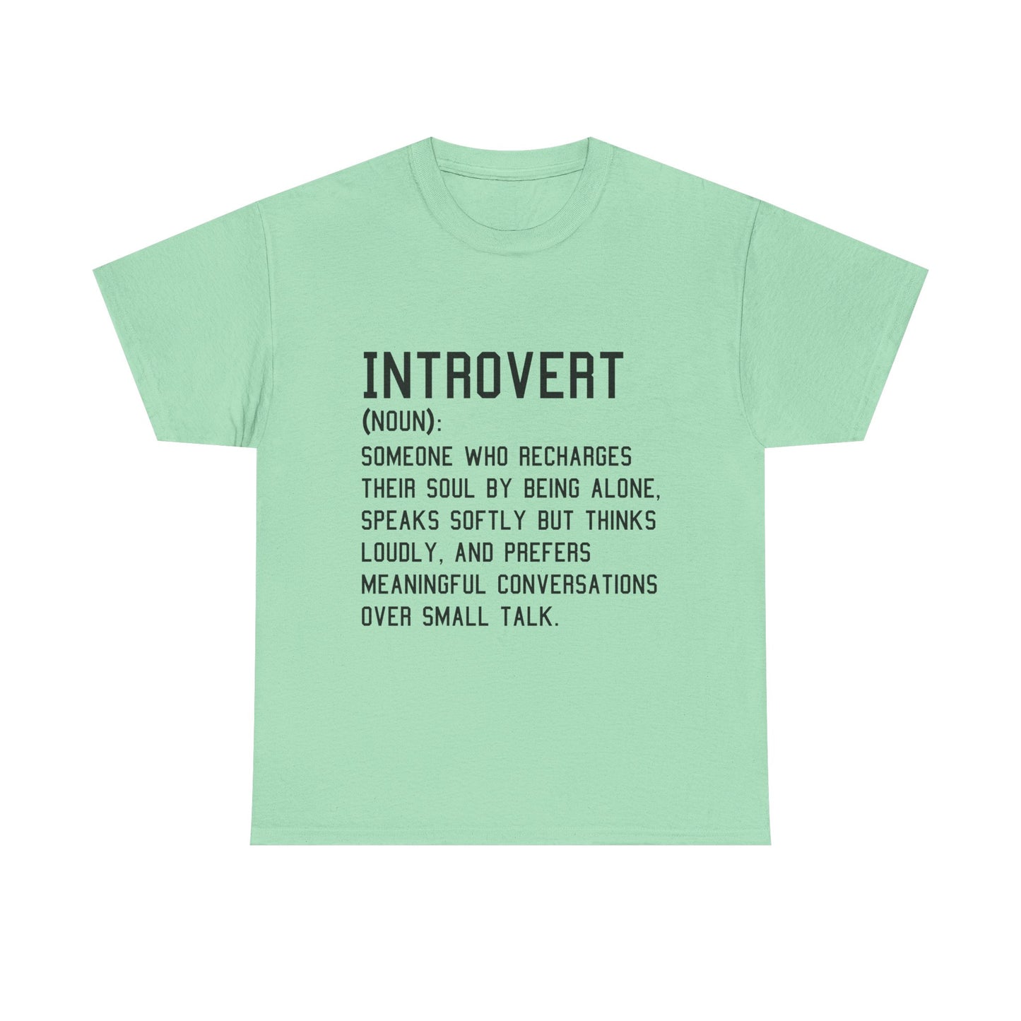 Casual Introvert Noun Definition Tee