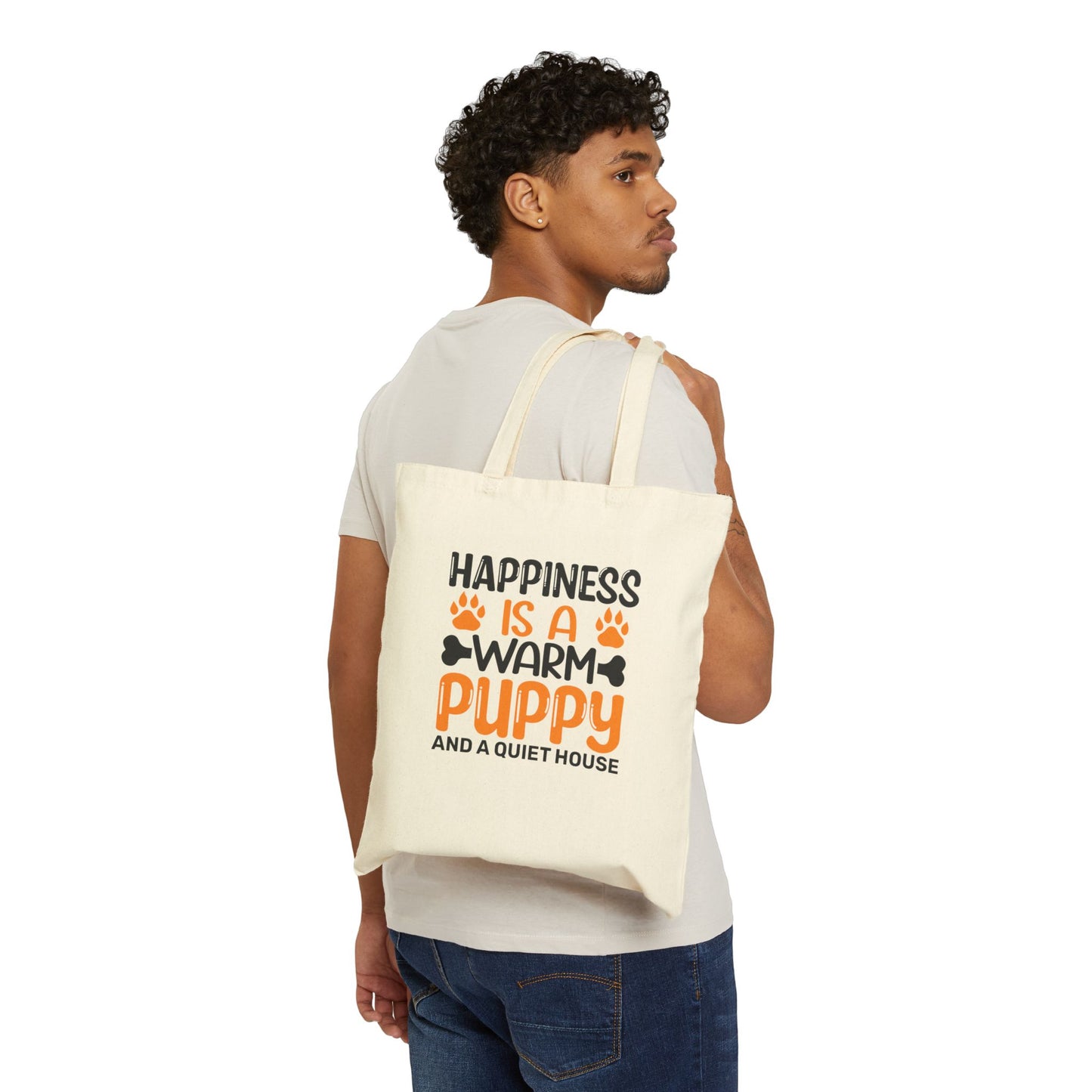 Warm Puppy Tote Bag