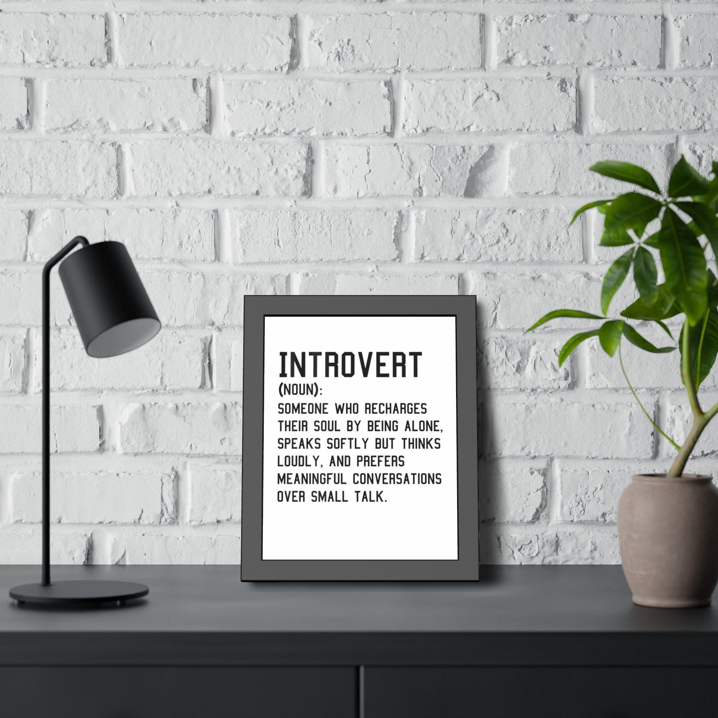 Cozy Home Introvert Framed Print Decor