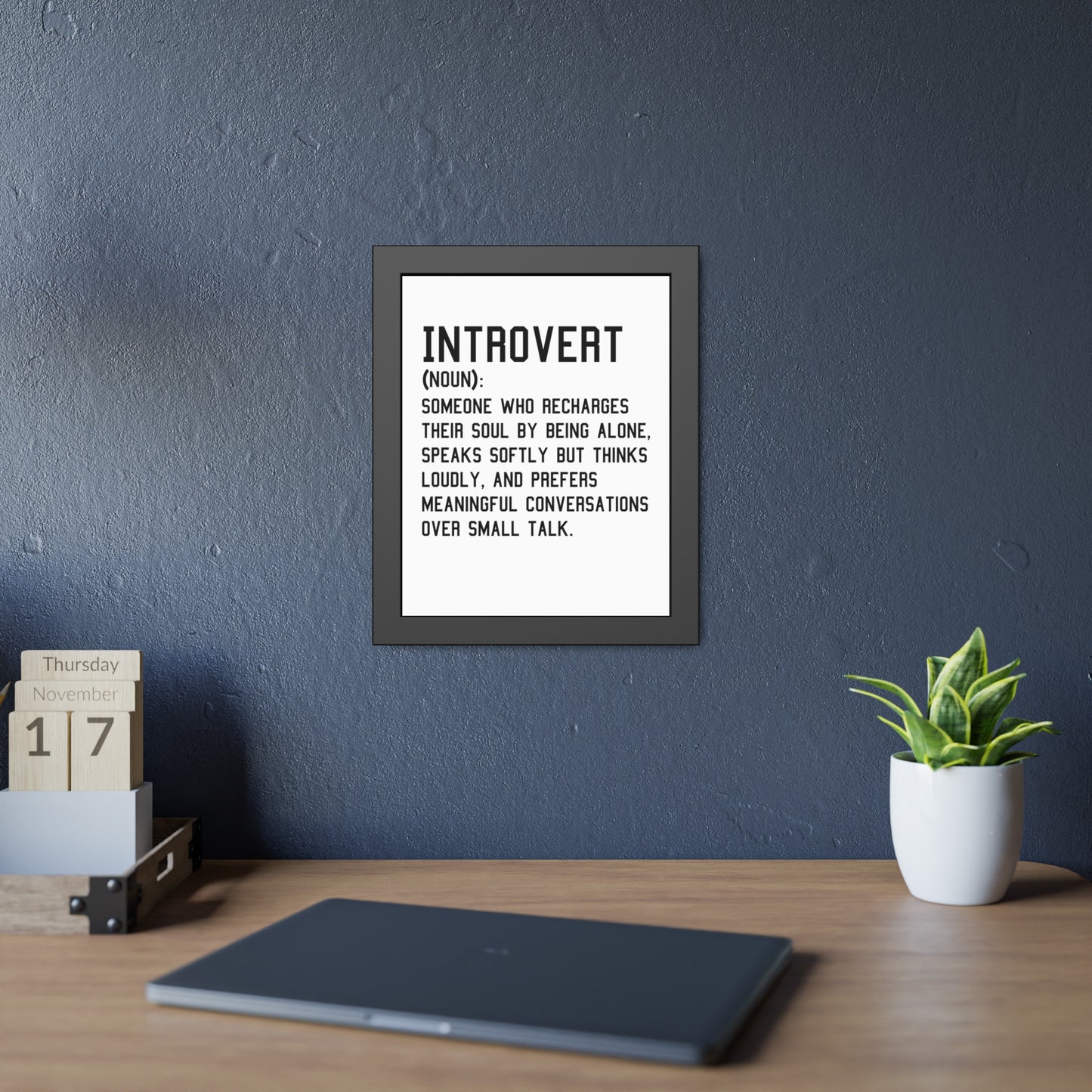 Cozy Home Introvert Framed Print Decor