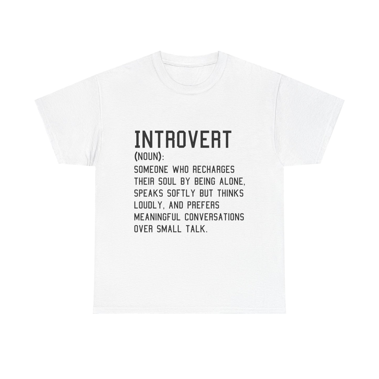 Casual Introvert Noun Definition Tee