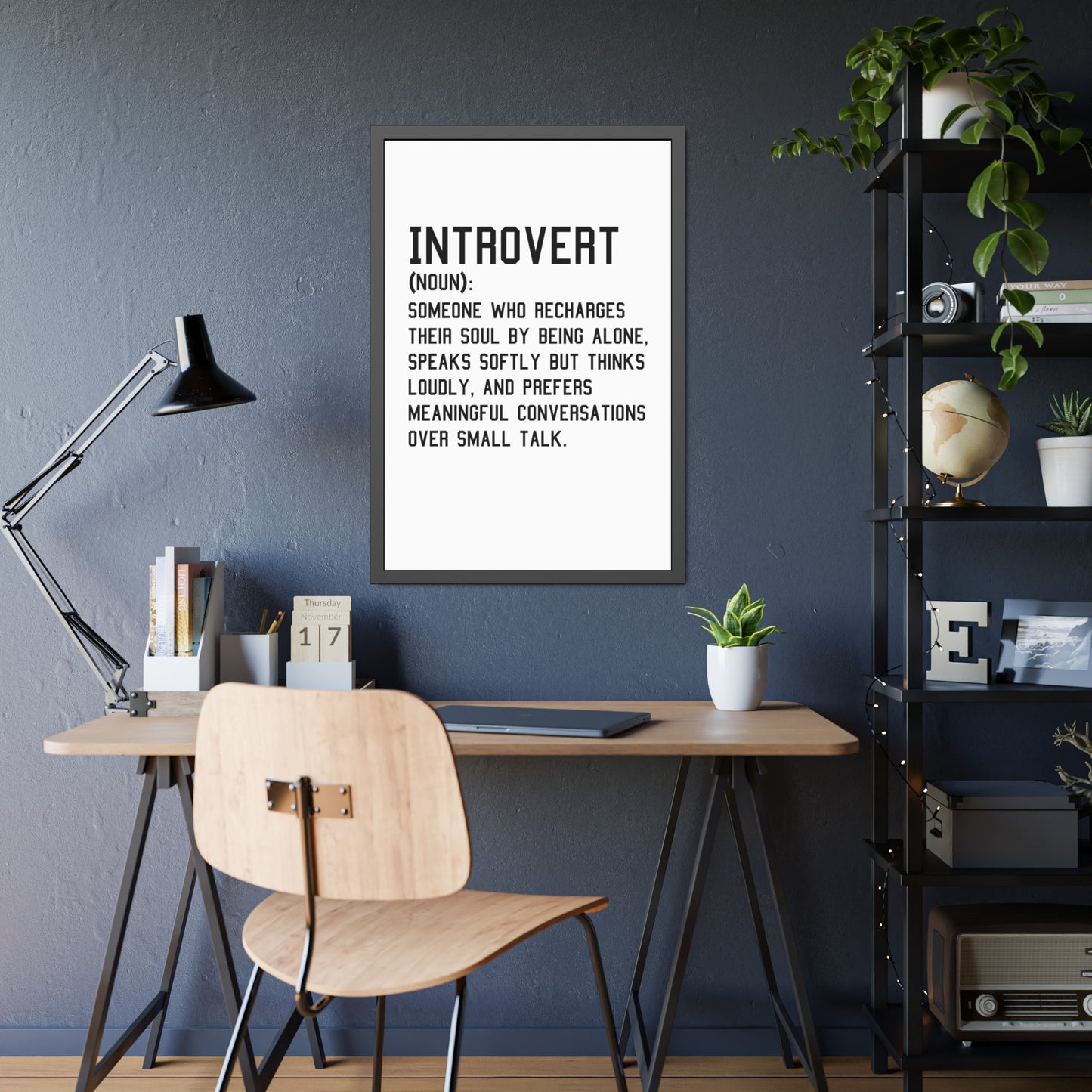 Cozy Home Introvert Framed Print Decor