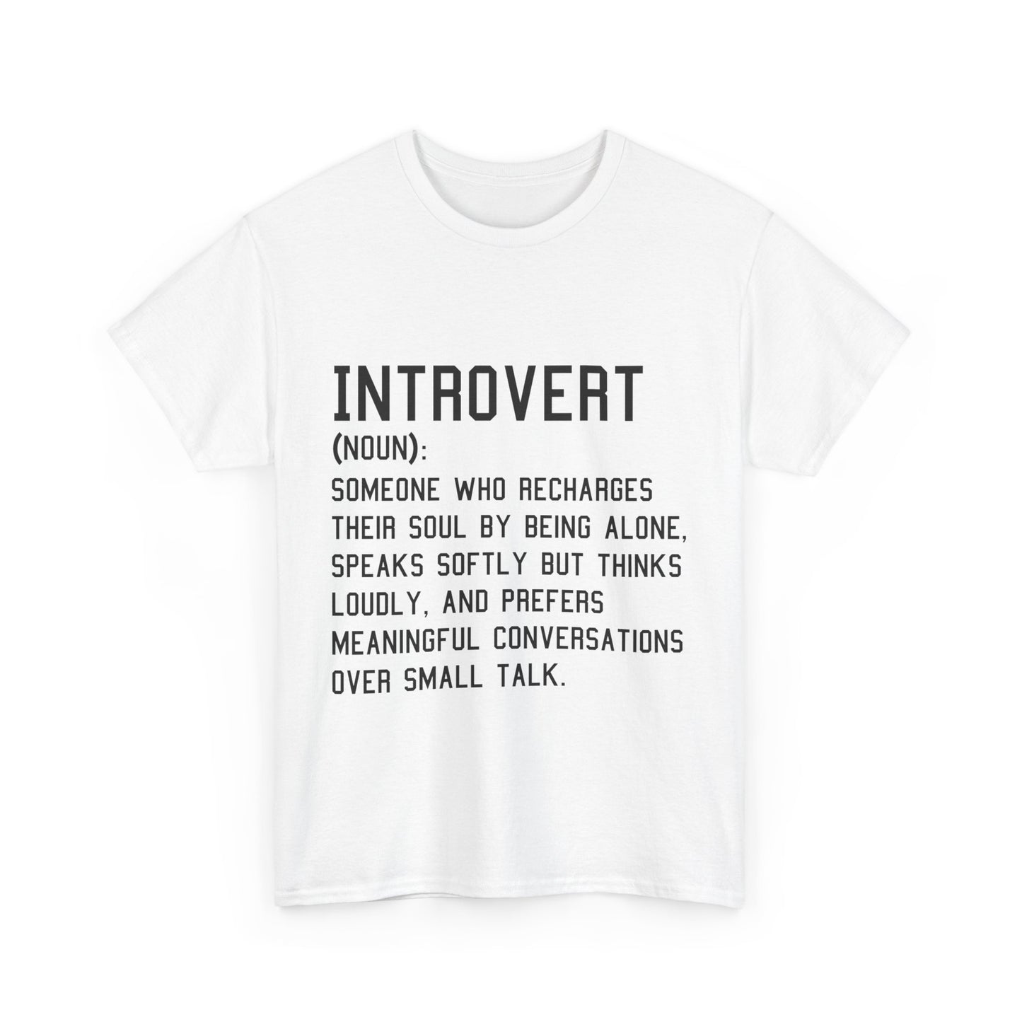 Casual Introvert Noun Definition Tee