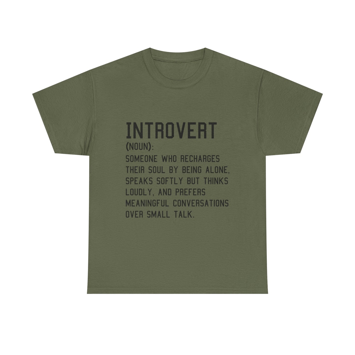 Casual Introvert Noun Definition Tee
