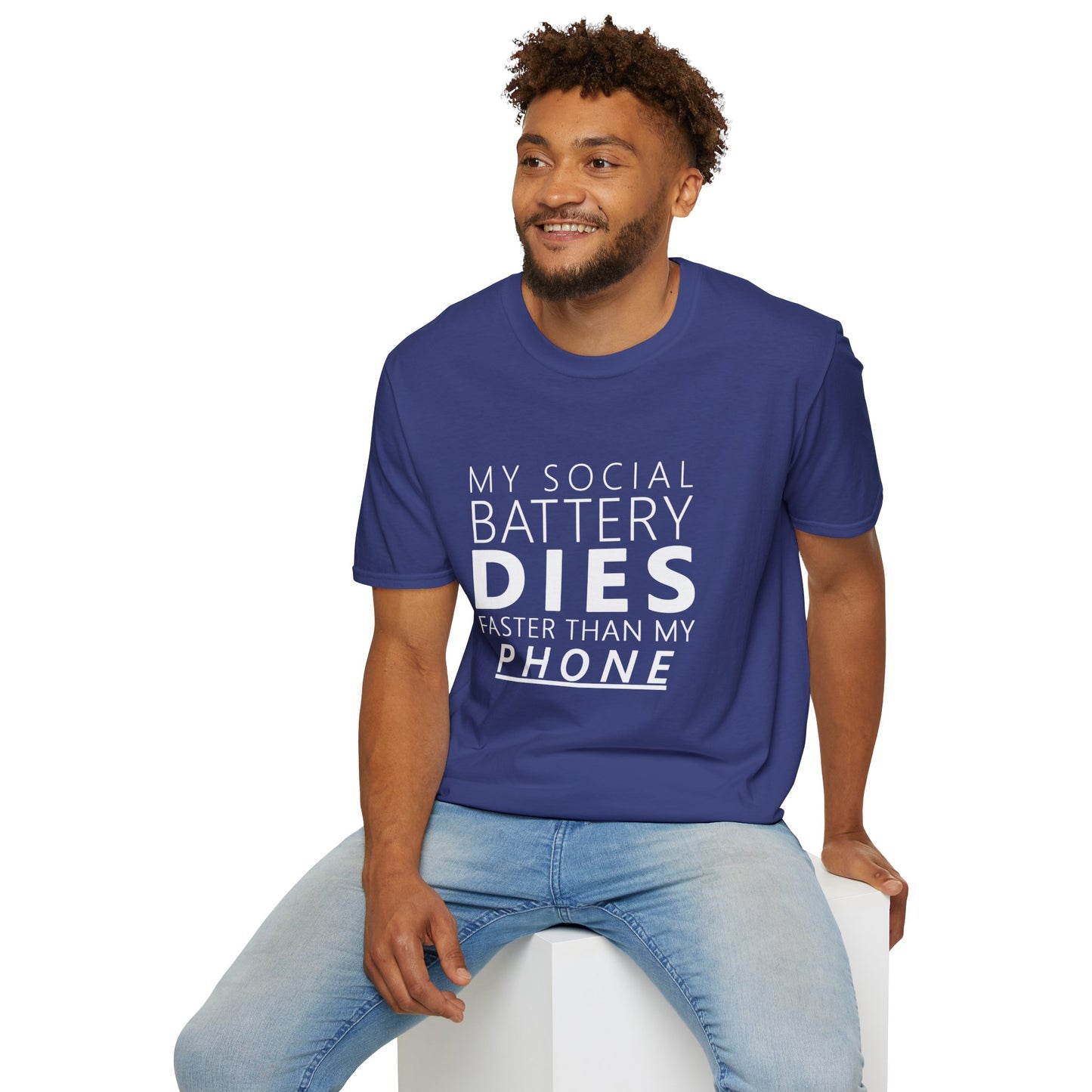My Social Battery Dies Unisex T-Shirt