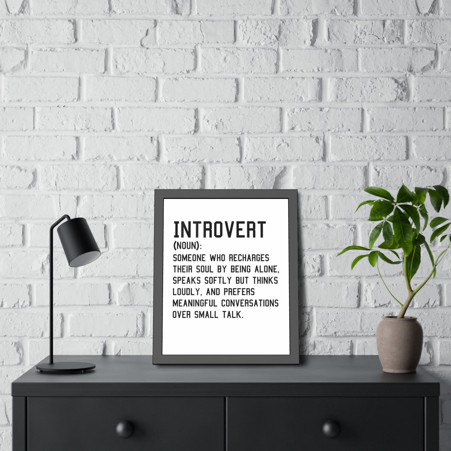 Cozy Home Introvert Framed Print Decor