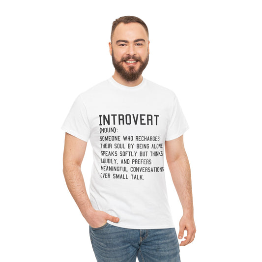 Casual Introvert Noun Definition Tee