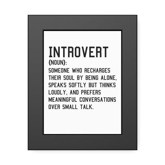 Cozy Home Introvert Framed Print Decor