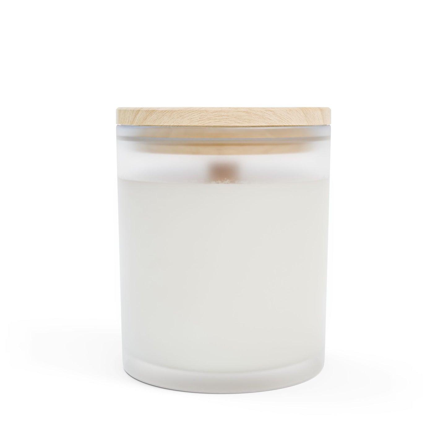 Inspirational Jesus Left Crowd Candle with Wooden Lid